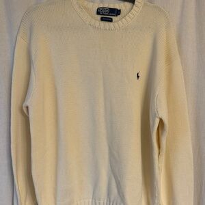 Ralph Lauren polo VINTAGE cream sweater L large